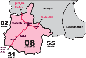 Carte Ardennes